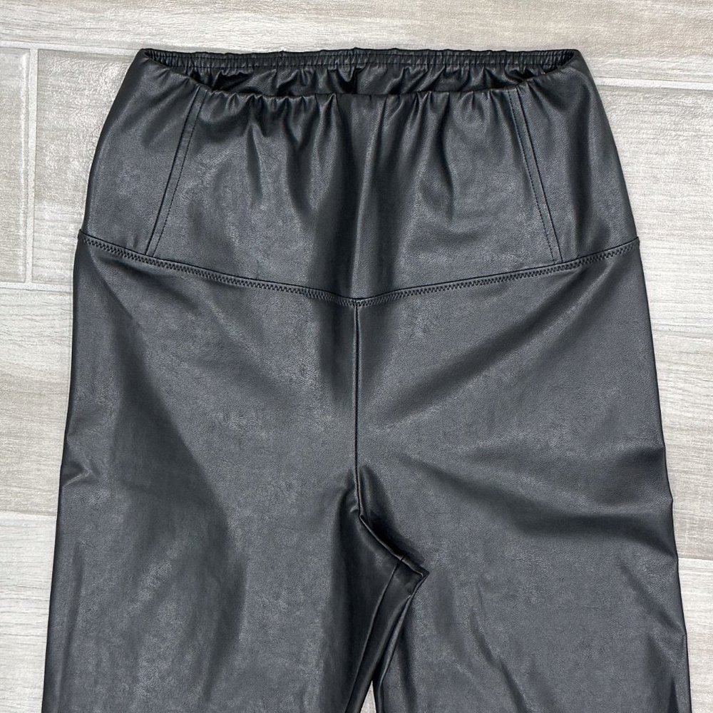 Aritzia Wilfred Free Daria Pant High-Waisted Vegan Leather Leggings in Black - Picture 5 of 16